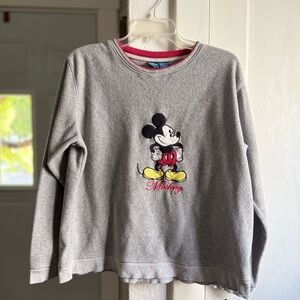 Disney Gray Mickey Mouse Sweatshirt